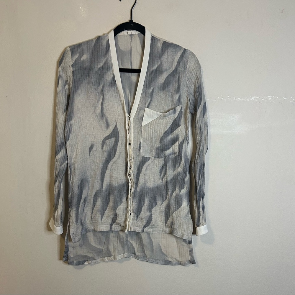 Helmut Lang Silk Button Down